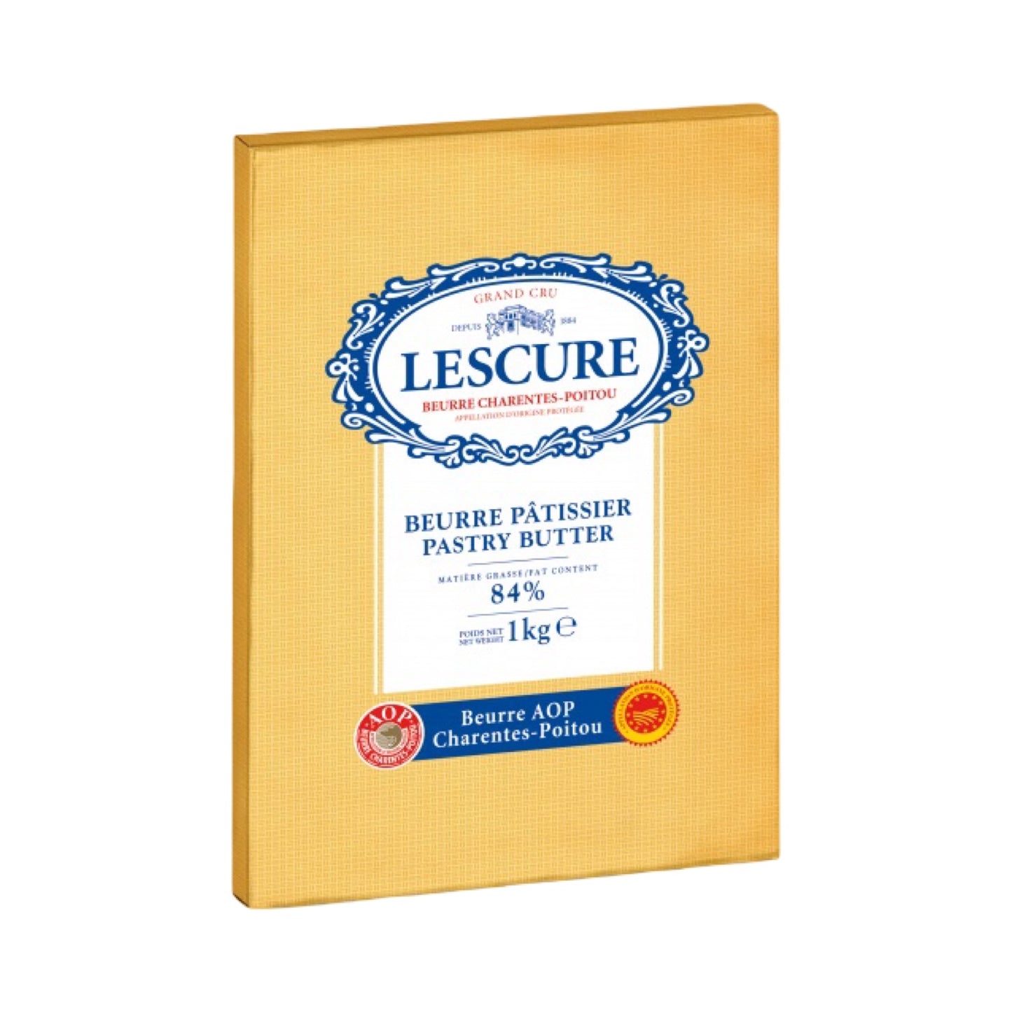 法國【LESCURE萊思克】－AOP無鹽片狀奶油 84%「冬乳製成」1kg