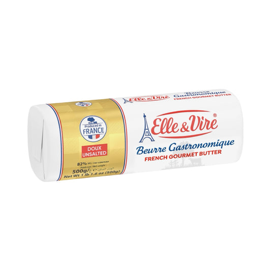 【法國】愛樂薇(Elle & Vire)無鹽發酵奶油條500g